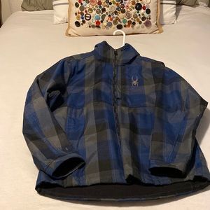 Plaid spyder jacket